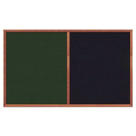 United Visual Products Slim Style Indoor Enclosed Corkboard, 24 UV502SC-WHITE-COBACC
